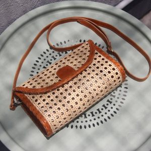 Ratu Woven Leather Mini Sling Bag